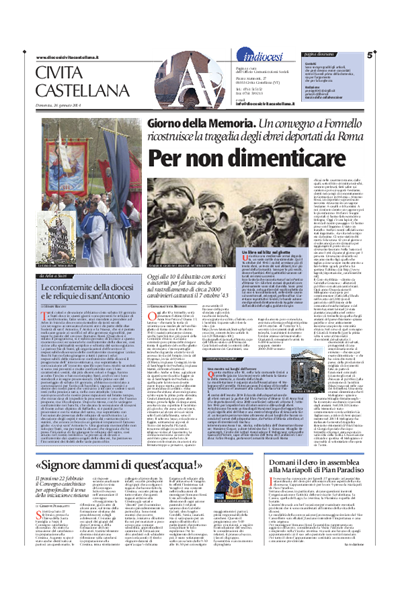 Avvenire - pagina diocesana del 26/01/2014